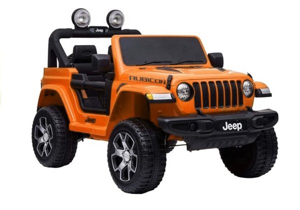 Jeep Wrangler Rubicon Orange - Electric Ride On Car