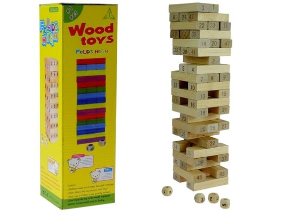 Jenga Game Wooden Tower Don't Destroy!