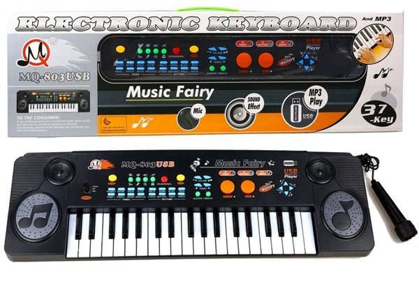 Keyboard With Microphone Multifunctional Educational Toy