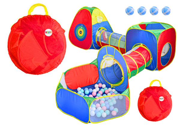 Large Playground Tent For Children, Tunnels, Ball Pool, Colorful 