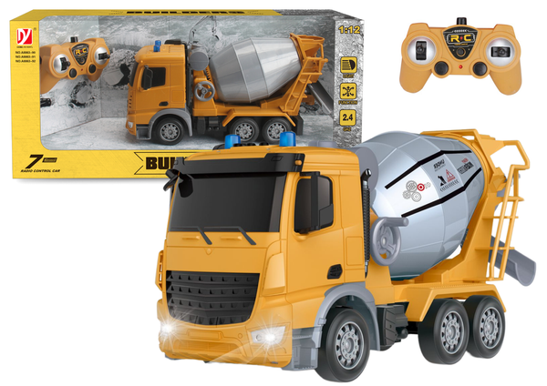 Large concrete mixer with light Builders pear R/C remote control