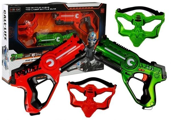 Laser Pistol With Mask