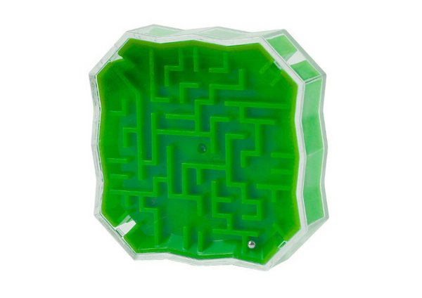 Logic Game Maze With A Green Ball