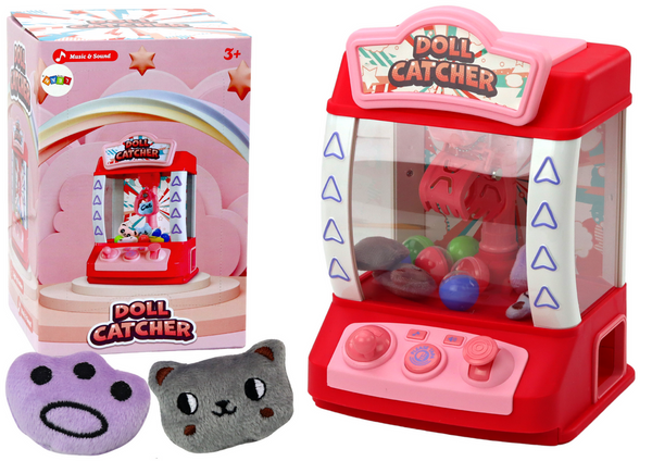 Machine for Catching Dolls, Gadgets, Stuffed Animals, Balls, Pink