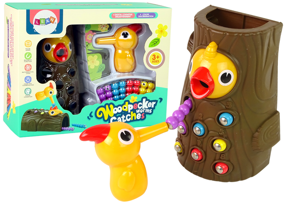 Magnetic Handicraft Game Catch the Worm Feed the Bird Feed the Woodpecker