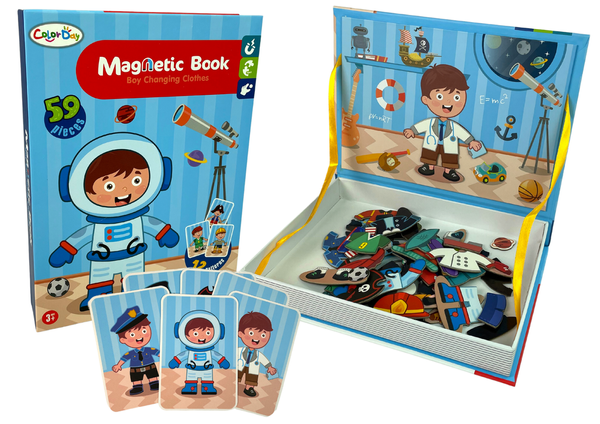 Magnetic Jigsaw Puzzle Book Dress-up Costumes Characters