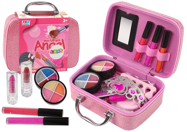 Make-up Set in a Suitcase Pink Trunk Glitter Glosses