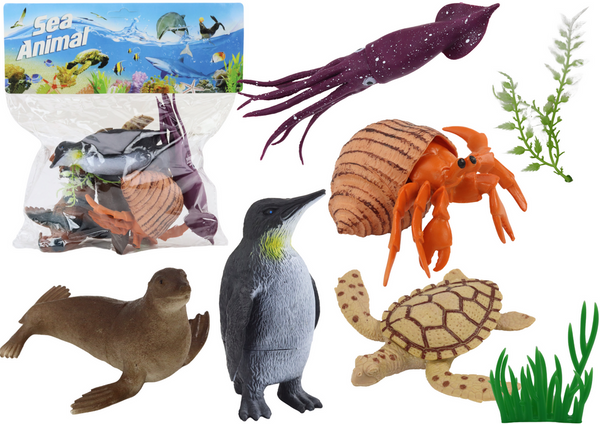 Marine Animals Plants Figures Set 8 El