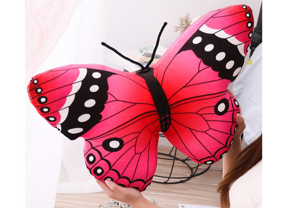 Mascot Plush Butterfly Pink Pillow 50 x 40 cm