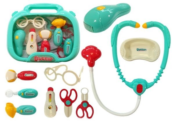 Medical Kit in a Turquoise Suitcase Little doctor