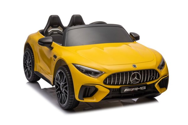 Mercedes AMG SL63 Battery Car, Yellow Painted