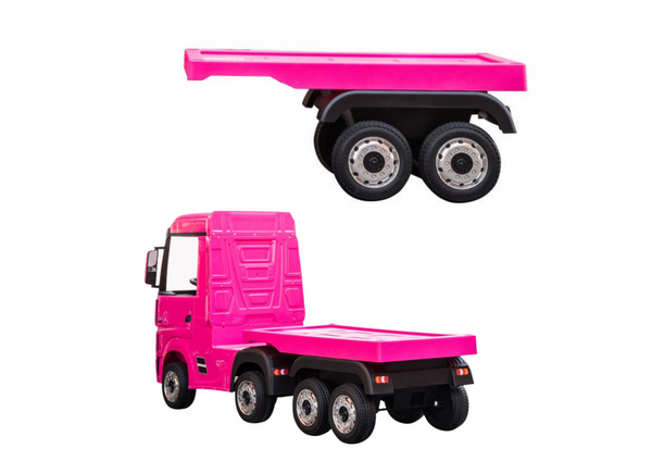 Mercedes Scania Actros Truck With HL358 Pink Semitrailer