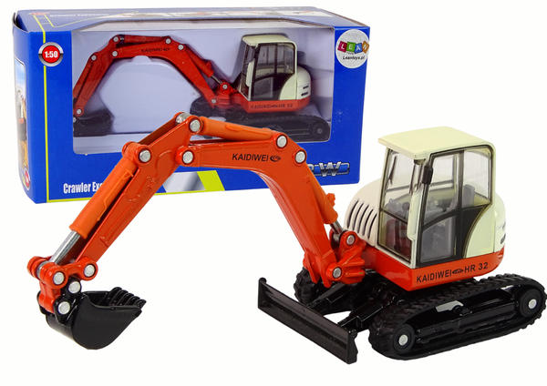 Metal Excavator with big Arm 1:50 Die Cast Model