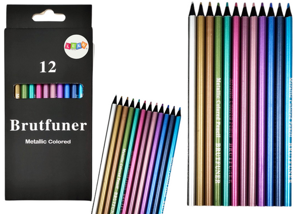 Metallic Pencils Round Soft Metallic Set of 12.