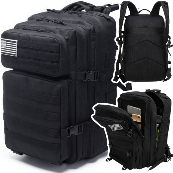 Military Backpack Military Tactical Black 40-60L