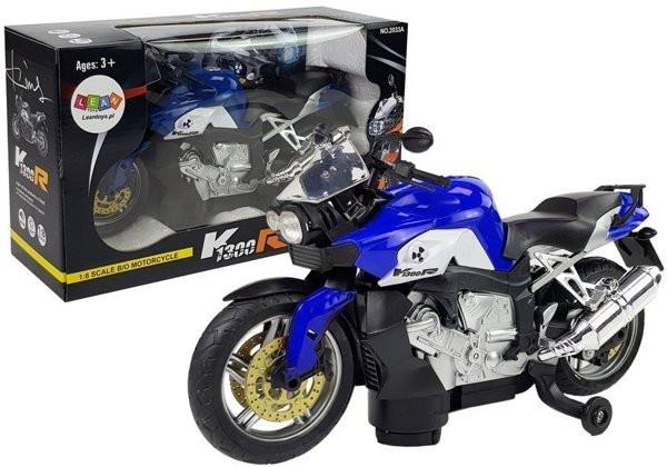 Motorcycle Blue Battery Powered