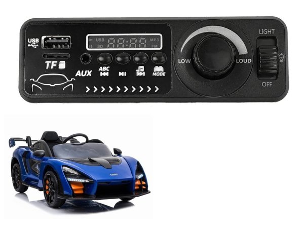 Music panel for the McLaren Senna Vehicle