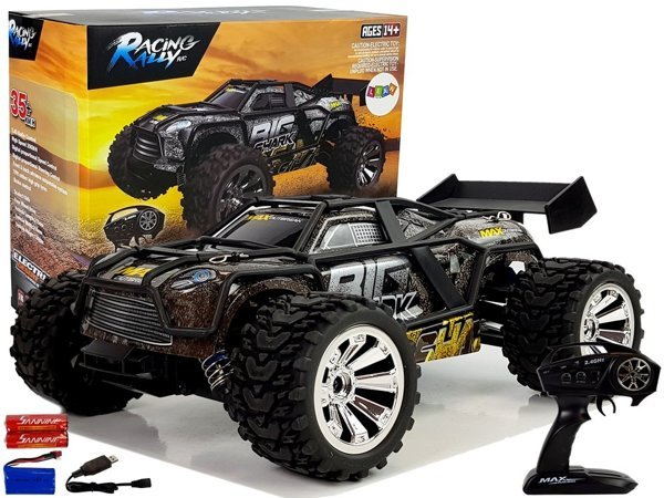 Off-Road Remote Controlled Brown & Yellow 2.4G 1:18 35 km/h Speed Control