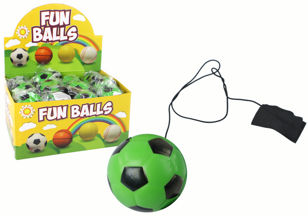 PU Football with Jojo Eraser for Bouncing, 6 cm, Green