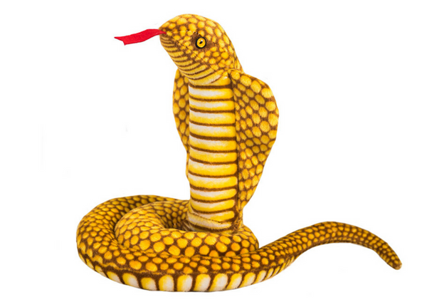 Plush Mascot Snake King Cobra Yellow 100 cm