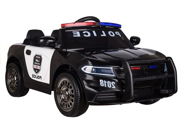 Police Electric Ride-On Car - Black