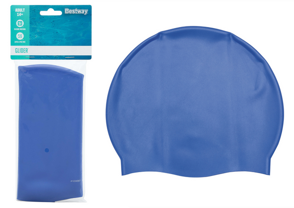 Purple Bestway 26006 Silicone Bathing Cap