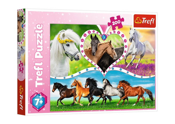 Puzzle 200 pcs Beautiful Horses Trefl 13248