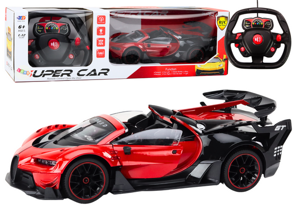 RC Sports Car 1:12 Opening Door Red