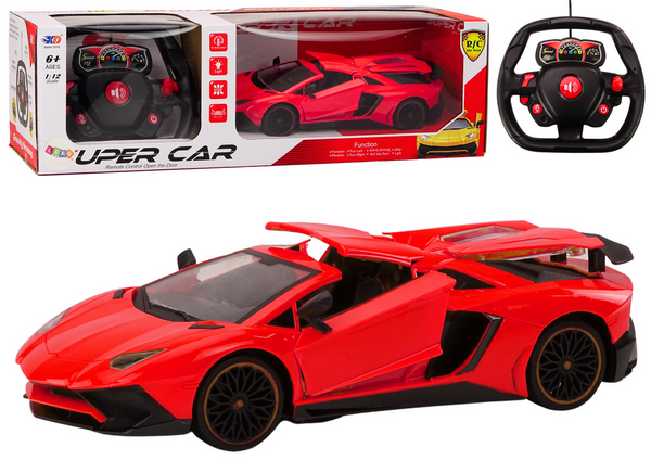 RC Sports Car 1:12 Opening Doors Red