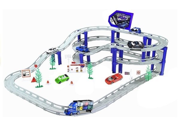 Racing Track Set 2in1 Lorry + 8 Cars 75 Elements 500cm