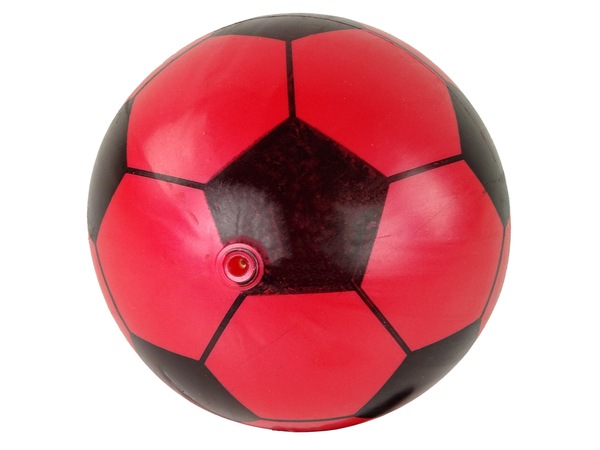 Red Black Rubber Ball Large 23 cm Light