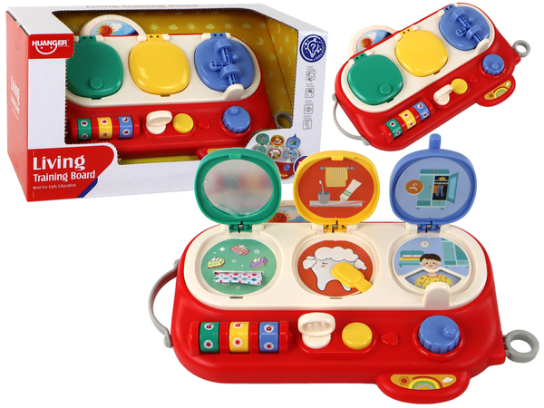 Red Sensory Educational Board for Children