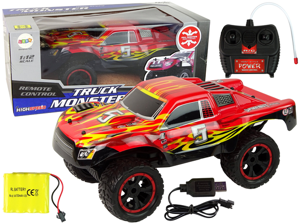 Remote Controlled Car R/C 1:12 20 km/h Red