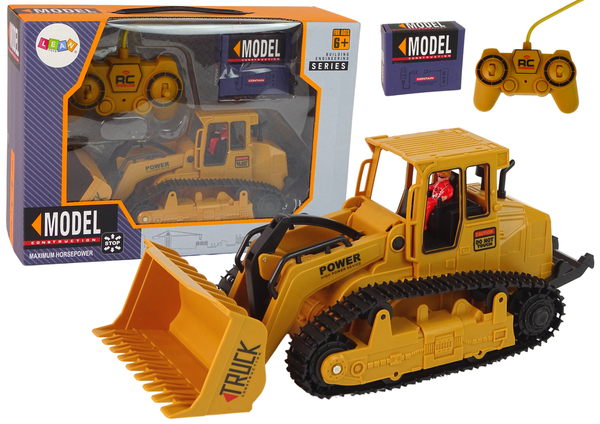 Remote Controlled Crawler Bulldozer  Orange in 1:22 scale