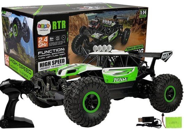 Remote Controlled Off-Road Racing Car 1:14 Green | Toys \ R/C vehicles ...