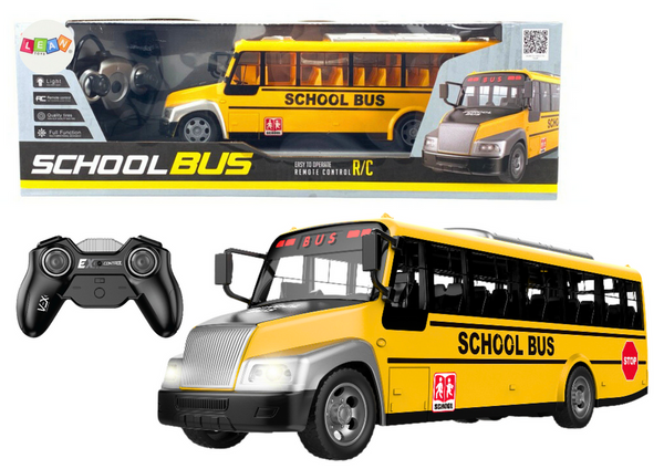 Remote Controlled School Bus RC Lights Yellow