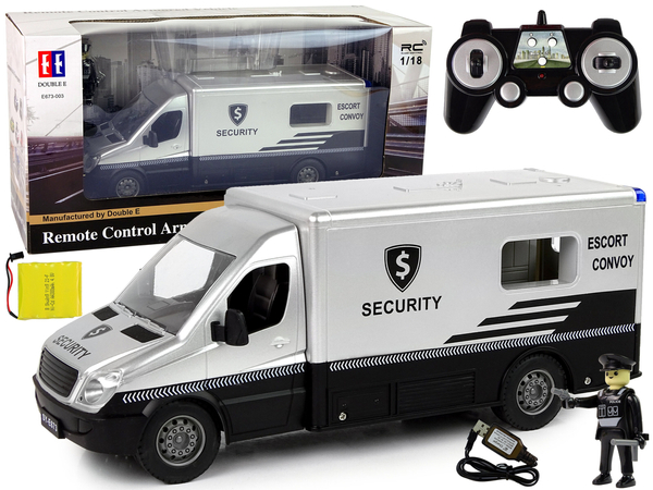 Remote Controlled Security Vehicle 1:18 scale Security Convoy Bank Car + 2.4 GHz R/C