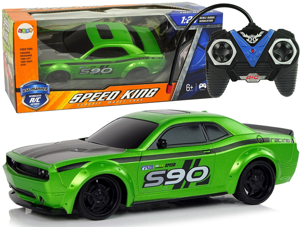 Remote Controlled Sports Car 1:24 Racing Green 