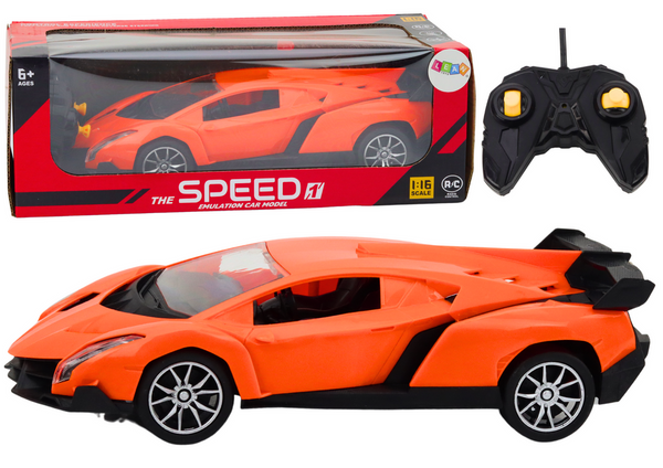 Remote Controlled Sports Car Orange RC Car 1:16