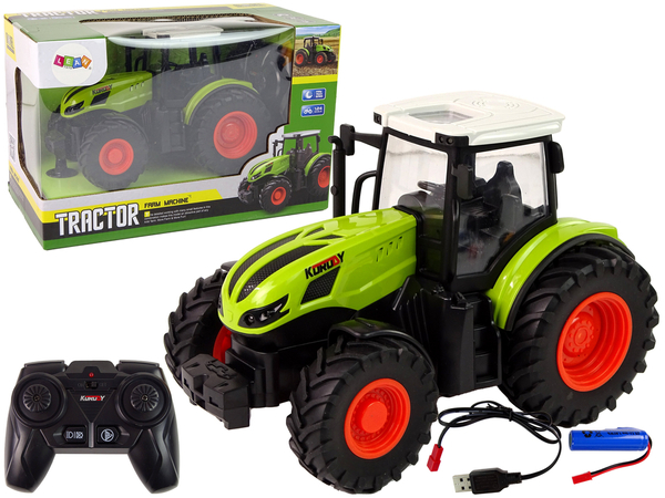 Remote Controlled Tractor 1:24 R/C Green