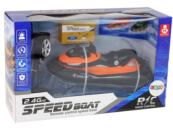 Remote Controlled Watercraft + R/C remote control and battery SPEED BOAT
