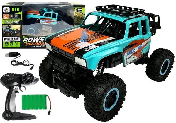 Remote controlled Car Off-road R/C 1:14 car Blue