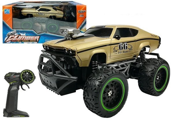 Remote controlled Car Off-road R/C Golden High Wheels