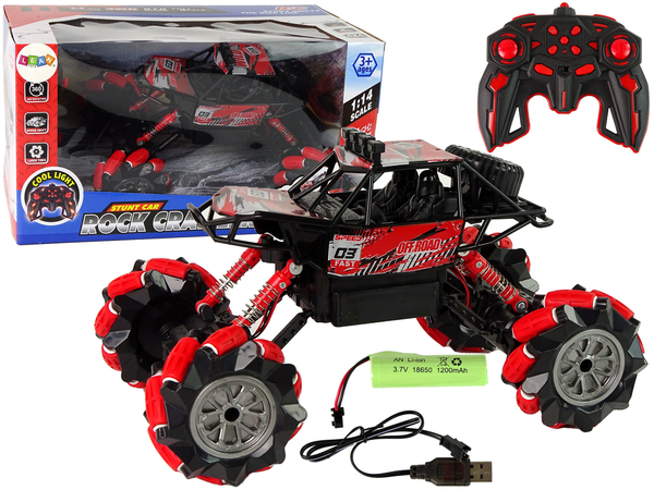 Remote-controlled off-road car R/C 1:14 Red   