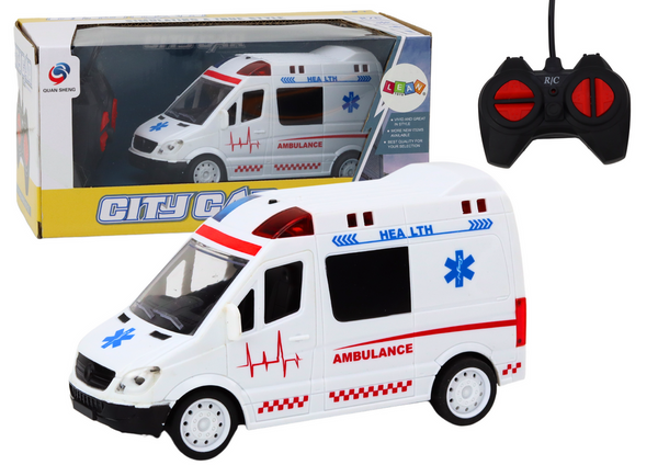 Remotely Controlled Ambulance RC Ambulance Lights Sounds White