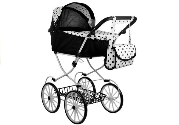 Retro Dolls Buggy Alice - XL Black with White