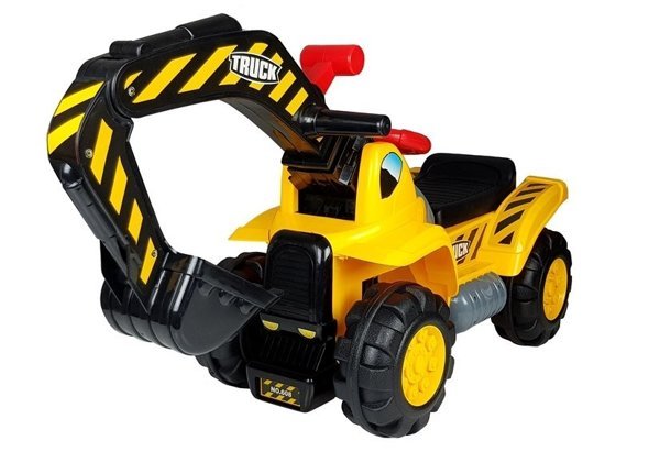 Ride-on Excavator with a Movable Arm