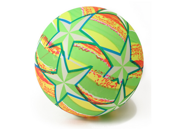 Rubber Ball Bright Stars Green 24 Cm