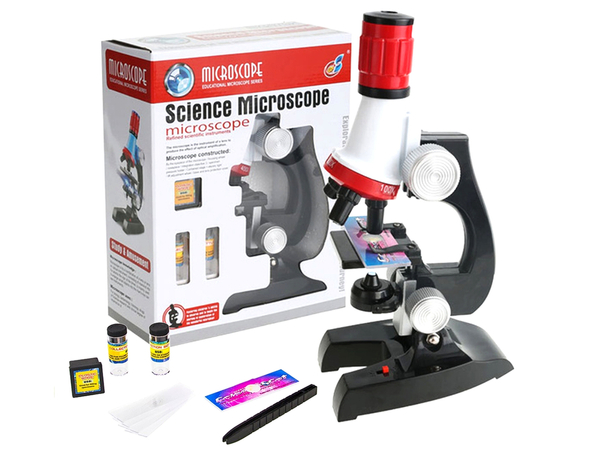 Science microscope educational toy with accessories