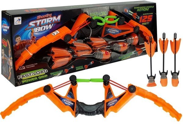 Set Bow 3 Arrows Sports Orange 58 cm